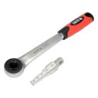 Lépcsős radiátorkulcs 1/2" racsnis hajtószárral 30T CrV
