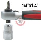 Racsnis hajtókar és bitbehajtó 1/4"