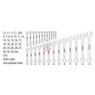 Csillag-villáskulcs készlet 6-32mm, 25 részes