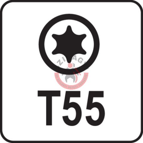 Rátűzőkulcs 1/2" T55 100mm