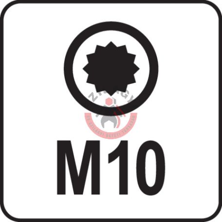 Rátűzőkulcs SPLINE 1/2" M10 100mm