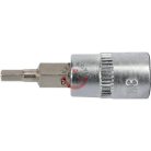 Rátűzőkulcs 1/4" IMBUSZ(HEX) 3mm 37mm