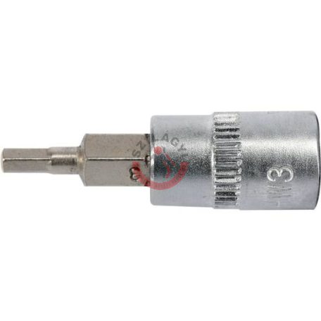 Rátűzőkulcs 1/4" IMBUSZ(HEX) 3mm 37mm
