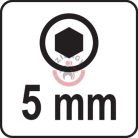 Rátűzőkulcs 1/2" IMBUSZ(HEX) 5mm 55mm