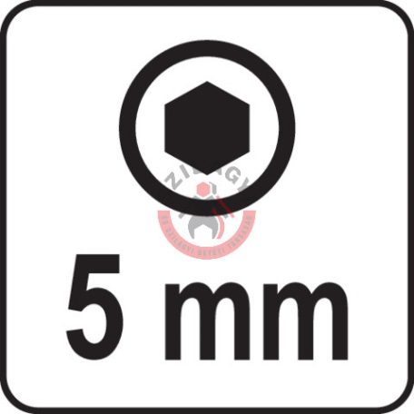 Rátűzőkulcs 1/2" IMBUSZ(HEX) 5mm 55mm