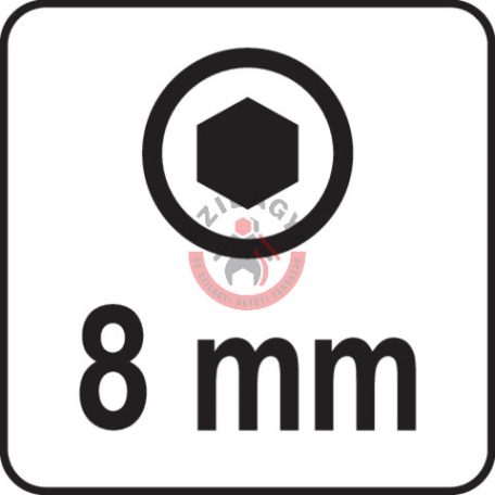 Rátűzőkulcs 1/2" IMBUSZ(HEX) 8mm 55mm