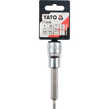 Rátűzőkulcs 1/2" IMBUSZ(HEX) 4mm 100mm