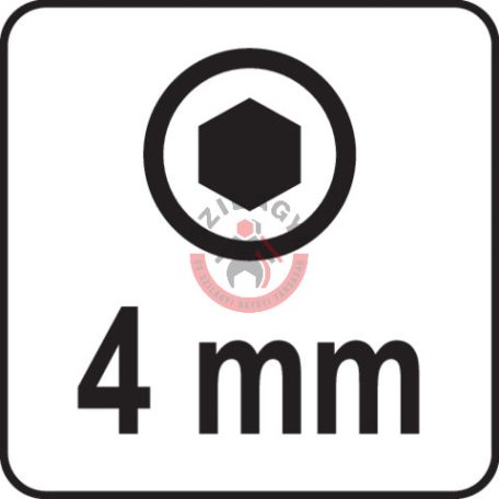 Rátűzőkulcs 1/2" IMBUSZ(HEX) 4mm 100mm