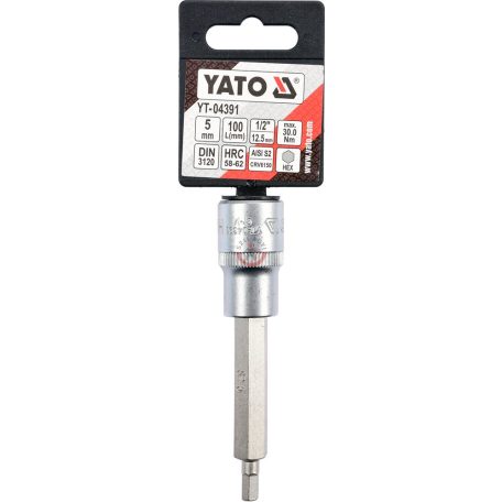 Rátűzőkulcs 1/2" IMBUSZ(HEX) 5mm 100mm