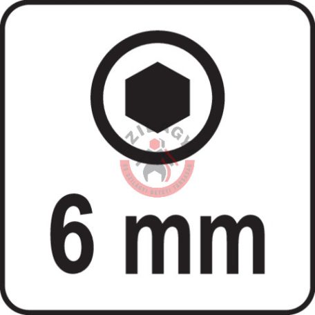Rátűzőkulcs 1/2" IMBUSZ(HEX) 6mm 100mm