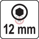 Rátűzőkulcs 1/2" IMBUSZ(HEX) 12mm 100mm