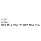 Torx bithegy készlet dugófejjel 1/4" speciál 7 részes (TS10-15-20-25-27-30-40)