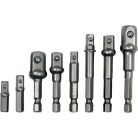 Dugókulcs adapter készlet 8 részes 1/4" Hex -> 1/4", 3/8", 1/2" négyszög CrV