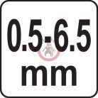 Fúrótokmány 0.5-6.5 mm 1/4" HEX befogással