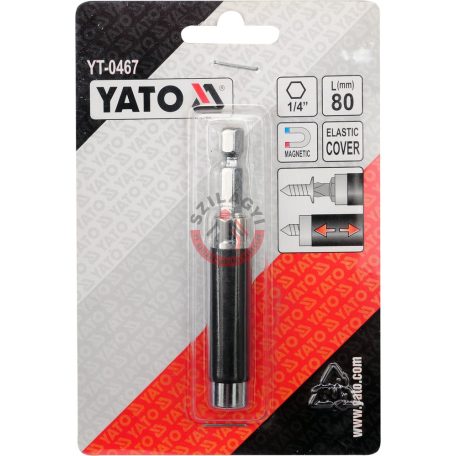 Mágneses toldószár hatlap 1/4" 80mm kihúzható borítás