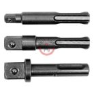 Adapter készlet SDS+ról négyszögre 1/4", 3/8", 1/2"