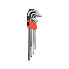  Torxkulcs készlet 9 részes T10-T50 hosszított, biztonsági