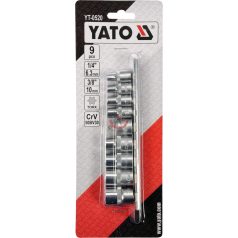   Torx dugókulcs készlet 9 részes E5-E16 1/4", 3/8"