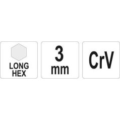 Imbuszkulcs 3mm hosszított
