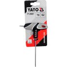Torx kulcs, biztonsági(furatos) T8 "T" markolattal