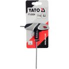 Torx kulcs, biztonsági(furatos) T15 "T" markolattal