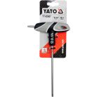 Torx kulcs, biztonsági(furatos) T27 "T" markolattal