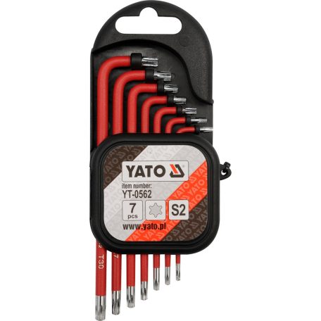 Torx kulcs készlet 7 részes, biztonsági(furatos)