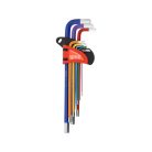 Színezett imbusz kulcs készlet 9 részes 1,5-10mm extra hosszú