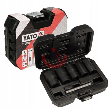 Sérült csavar kiszedő dugókulcs készlet 6 részes 1/2": 17-27 mm