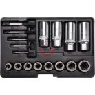 Sérült csavar és anya kiszedő készlet 17 részes