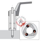 Sérült csavar és anya kiszedő készlet 17 részes