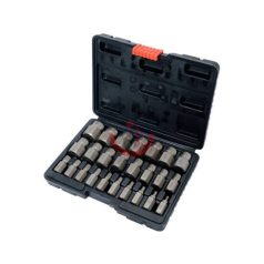   Törtcsavar kiszedő készlet 25 részes (belső torx, imbusz és spline csavarokhoz)