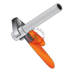 Üzemanyagcső fogó 210x12mm