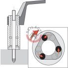 Tőcsavar kiszedő készlet 6, 8, 10, 12mm