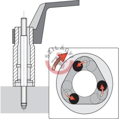 Tőcsavar kiszedő készlet 6, 8, 10, 12mm