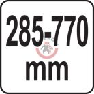 Vizsgáló tükör,teleszkópos nyéllel 50x90