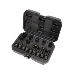  Féknyereg szerelő gépi dugókulcs készlet 16 részes 1/2" CrMo