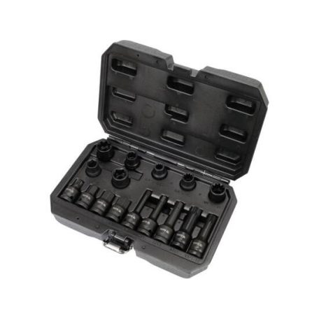 Féknyereg szerelő gépi dugókulcs készlet 16 részes 1/2" CrMo