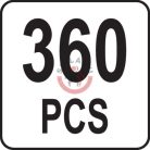 Kábel csatlakozó készlet 360 részes