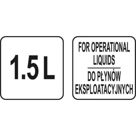 Kézi üzemanyag szivattyú 1,5 l 6db gyorcsatlakozóval (PSA és OPEL)