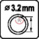 Zsírzó szár L=300mm D=3,2mm