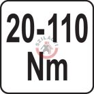 Nyomatékkulcs 3/8" 20-110Nm