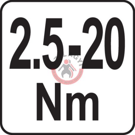 Nyomatékkulcs 1/4" 2.5-20Nm