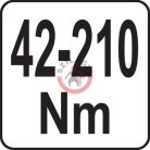 Nyomatékkulcs  1/2"  42-210Nm