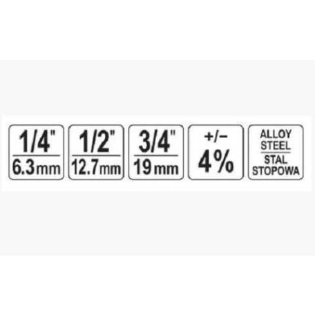 Nyomatékkulcs 3/4", 80-400 Nm
