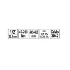 Nyomatékkulcs 1/2", 40-200 Nm
