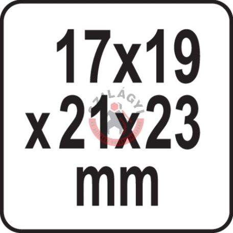 Kereszt kulcs 17x19x21mmx22mm