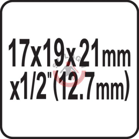 Kereszt kulcs 17x19x21mm x 1/2"