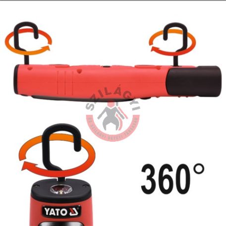 YATO akkumulátoros LED lámpa (7+1 LED) 3,5 V
