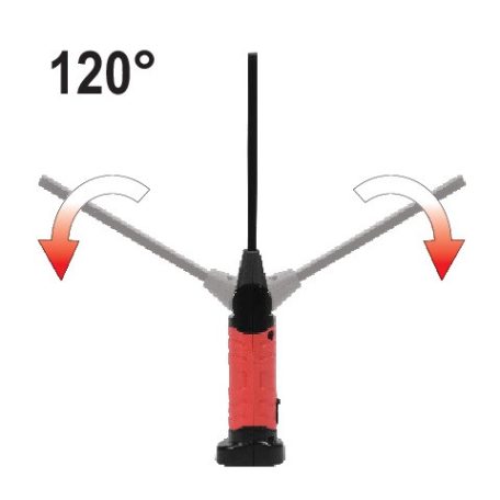 Akkumulátoros szerelő LED lámpa 5W+3W
